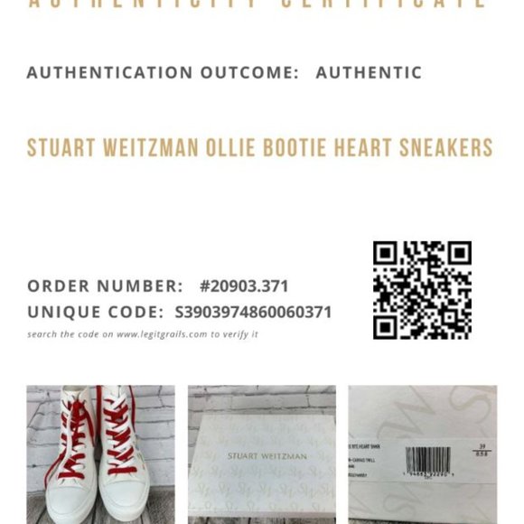 Stuart Weitzman White and Red Sneakers - Picture 16 of 16